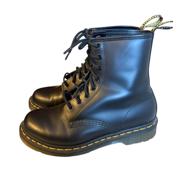Dr. Martens Black Lace Up Combat Boots - Picture 6 of 9
